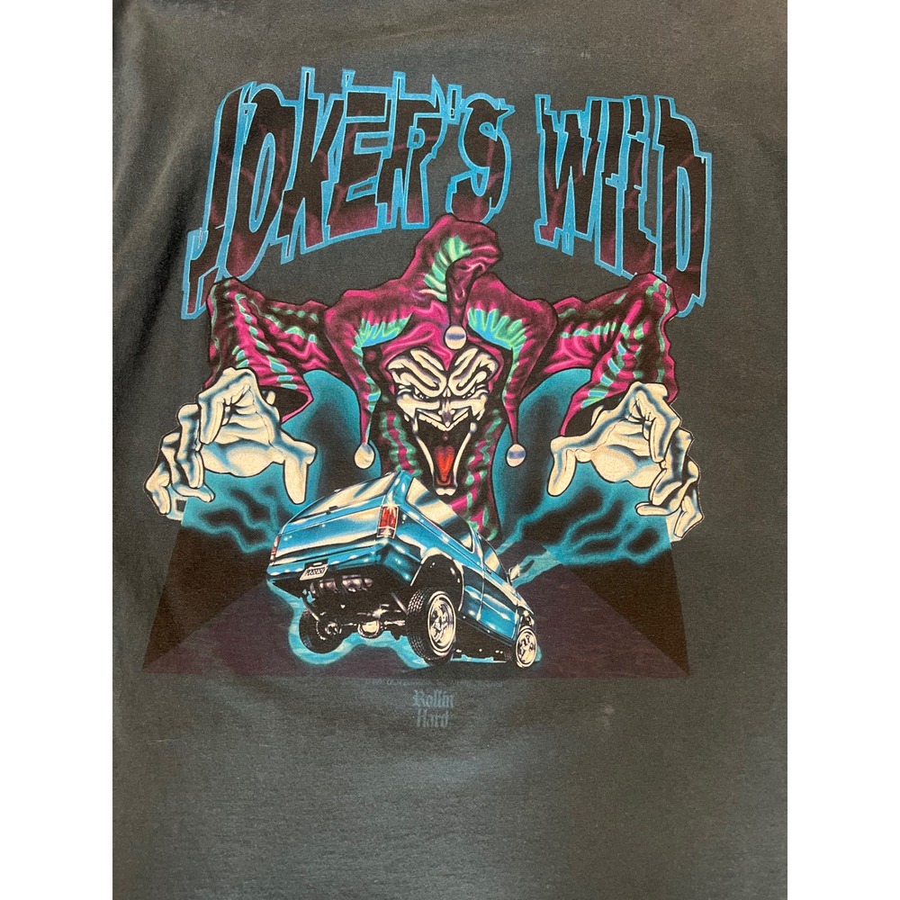 Vintage 90s Rollin Hard Jokers Wild Mini Truck T-Shirt XL Murina Made in USA